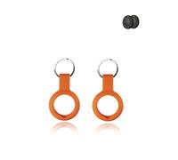 Paquete de 2 fundas para Lifemate Life Tag, silicona duradera, respetuosa con el medio ambiente, a prueba de golpes, fácil de quitar y diseño antipérdida, color naranja
