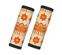 Paquete de 2 fundas para manijas con estampado floral cálido con tarjeta de contacto para maletas, nevera, horno, puerta de coche y mancuernas