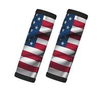 Paquete de 2 fundas para manijas de equipaje con bandera estadounidense adecuadas para equipaje, bolsas de viaje, carros y otros accesorios de viaje