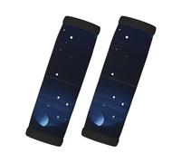 Paquete de 2 fundas para manijas de equipaje de color azul oscuro con vista nocturna adecuadas para equipaje, bolsas de viaje, carros y otros accesorios de viaje