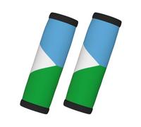 Paquete de 2 fundas para manijas de equipaje de la bandera de Yibuti, adecuadas para equipaje, bolsas de viaje, carros y otros accesorios de viaje
