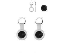 Paquete de 2 fundas para MiLi MiTag Smart Tag, duradera, ecológica, a prueba de golpes, fácil de quitar y diseño antipérdida, color blanco