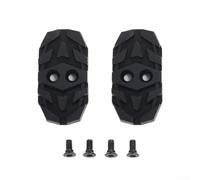 Paquete de 2 fundas para tacos de bicicleta de montaña, adaptador de zapato de ciclismo que convierte sin clip en pedales planos, construcción ligera antideslizante PA compatible con zapatos Trek y