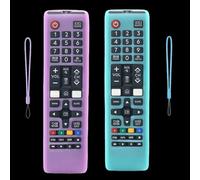 Paquete de 2 fundas protectoras de silicona para mando a distancia Samsung TV AA59-00741A AA59-00786A BN59-01175N BN59-01315B, a prueba de golpes, antideslizante, lavable