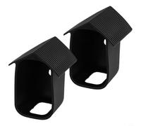 Paquete de 2 fundas protectoras de silicona resistente a la intemperie para eufyCam 2C y para eufyCam 2C Pro - blanco y negro, antiarañazos, ventilación térmica, diseño de camuflaje (negro)