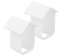 Paquete de 2 fundas protectoras de silicona resistente a la intemperie para eufyCam 2C y para eufyCam 2C Pro - blanco y negro, antiarañazos, ventilación térmica, diseño de camuflaje (blanco)