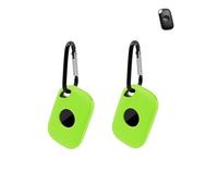 Paquete de 2 fundas protectoras para Tile Life 360 Pro 2024 con rastreador antipérdidas, llavero de silicona, funda duradera y elegante, impermeable, anticaídas, color verde
