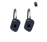 Paquete de 2 fundas protectoras para Tile Life 360 Pro 2024, llavero de silicona antipérdida, cubierta duradera y elegante, impermeable, anticaídas, color azul