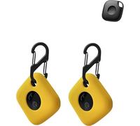 Paquete de 2 fundas protectoras para Tile Life360 Mate 2024, llavero de silicona con rastreador de prevención de pérdidas, funda duradera y elegante, impermeable, a prueba de caídas, funda protectora