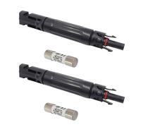 Paquete de 2 fusibles solares de 1000 V, accesorios para sistemas fotovoltaicos para instalación de cuerdas de panel y protección de conector de panel