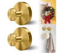 Paquete de 2 ganchos con ventosa para ducha y ventana de cristal, ganchos de succión al vacío de acero inoxidable resistente, soporte extraíble sin taladrar para baño, lufa, bata y colgador de corona