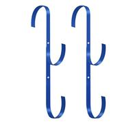 Paquete de 2 ganchos para poste de piscina, metal resistente, organizador de herramientas junto a la piscina, soporte de red de skimmer a prueba de óxido, equipo de limpieza, solución de