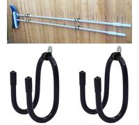 Paquete de 2 ganchos para poste de piscina, soporte para herramientas de limpieza de piscina y organizador para postes de piscina, skimmers, rastrillos de hojas, redes, cepillos, manguera, uso para