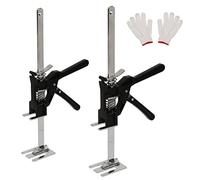 Paquete de 2 Gatos de Brazo de Ahorro de Mano de Obra, Gatos de Herramientas de Mano de elevación de Brazo de Palanca de 15 Pulgadas, Elevador de Esfuerzo para Instalar Puertas, Ventanas, gabinetes,