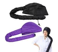 Paquete De 2 Gorros Para Secador De Pelo, Gorros Para Secar Casco, Gorros Para Permanente Para El Cuidado En El Hogar, Accesorios Para Secador De Pelo Para Mujeres Y Niñas