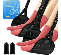 Paquete de 2 hamacas ajustables para pies de avión, reposapiés portátil con cojín extraíble, soporte ergonómico para viajes, coche y hogar
