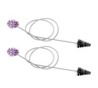 Paquete de 2 herramientas de limpieza de flauta de doble cabeza, cepillo de cuidado de flauta, accesorios de músico, cepillo de extracción de nailon con textura de latón y saxofón