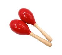 Paquete de 2 herramientas de percusión fáciles de usar que producen sonidos rítmicos claros, perfectos para lecciones de acercamiento Orff y sonajeros de arena de mano divertidos
