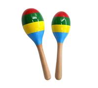 Paquete de 2 herramientas de percusión fáciles de usar que producen sonidos rítmicos claros, perfectos para lecciones de acercamiento Orff y sonajeros de arena de mano divertidos