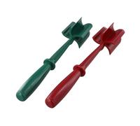 Paquete de 2 herramientas separadoras de carne, pala picadora de carne de mano para extracción de huesos, agitador de molinillo de cocina ABS con mango ergonómico, rojo y verde