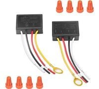 Paquete de 2 Interruptores de LáMpara TáCtil, MóDulo de Control de LáMpara TáCtil para LED Regulable, Bombillas, Kit de Reemplazo de Interruptor de LáMpara Tapas de Cableado