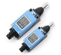 Paquete de 2 interruptores de límite momentáneo de émbolo de rodillo 6 A 250 V 1NO 1NC ME-8112