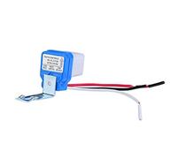 Paquete de 2 Interruptores de Luz de Fotocélula de Encendido/apagado Automático de Ca 12 V 10 A, Interruptor de Sensor de Fotocélula de Control Fotoeléctrico de Atardecer (24 V)