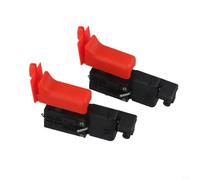 Paquete de 2 interruptores de martillo giratorio de repuesto para 2-26 DE DFR E DRE RE, CA 220V-240V Encendido y apagado Parte de gatillo de potencia n.º 617 200 500, accesorio de plástico negro y