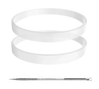 Paquete de 2 juntas de goma de repuesto, junta tórica blanca para Ninja Batidora Auto iQ BN495EU BN750EU BN800EU CB350EU BL450EU BL492EU BL480D BL682EU (Φ10cm)
