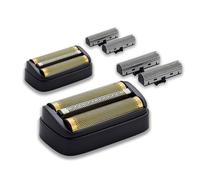 Paquete de 2 láminas de repuesto para afeitadora y cortadores interiores compatibles con afeitadora eléctrica Andis 17300 reSURGE, color negro
