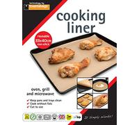 Paquete de 2 láminas para cocinar de 33 x 40 cm. Antiadherentes y reutilizables, para bandeja de horno y microondas