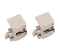 Paquete de 2 lápices capacitivos de repuesto para Audio-Technica AT-LP60 AT-LP60X, aguja giratoria para cartucho AT3600L, lápiz capacitivo cónico con cubierta protectora.