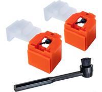 Paquete de 2 lápices capacitivos naranja ATN3600L con cepillo de limpieza, aguja cónica de 0,6 mil para tocadiscos Audio-Technica AT-LP60/PL50/PL300