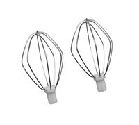 Paquete de 2 látigos de alambre de repuesto para batidora de pie, accesorio de batidor de acero inoxidable para huevos de crema y masa, herramienta de cocina resistente apta para lavavajillas
