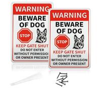 Paquete de 2 letreros con texto en inglés "Please Close the Gate", 25 x 9 cm, aluminio reflectante con agujeros preperforados, resistente a los rayos UV, impermeable, antioxidante para valla de pared