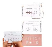 Paquete de 2 libros de costura creativos min-i-libro de costura para principiantes, kit de costura portátil de viaje para entusiastas del bordado y la costura, 7,5 x 6,5 cm