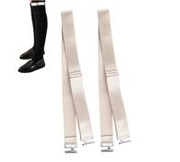 Paquete de 2 ligas para calcetines, liguero para mujer, liguero ajustable con clips, soportes elásticos hasta el muslo con hebilla de cierre bidireccional antideslizante para deportes y uso diario