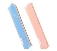 Paquete De 2 Lindos Estuches Para Lápices, Bolsas De Almacenamiento De Papelería, Estuche De Lona Para Estudiantes, Miniestuche Para Lápices, Estuche Para Niñas, Útiles Escolares