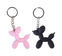 Paquete De 2 Llaveros con Forma De Globo para Cachorros, Llaveros Tridimensionales para Perros, Llaveros Creativos, Accesorios para Llaves De Dibujos Animados, Lindos Dijes para Bolsos