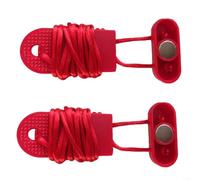 Paquete de 2 llaves de seguridad magnéticas de repuesto para cinta de correr para gimnasio en casa, clip de tope de plástico ABS rojo compatible con Proform y la mayoría de máquinas de fitness (15 x