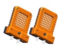 Paquete de 2 luces LED de trabajo para herramienta eléctrica de 20 V 21 V para batería, linterna de enchufe ajustable de 14 W, lámpara de inspección brillante compatible con múltiples marcas de celdas