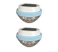 Paquete de 2 luces solares flotantes para piscina, impermeables, RGB y LED blanco cálido, encendido/apagado automático, decoración de estanque de jardín para piscina, fiesta, patio, patio trasero