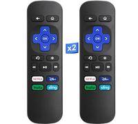 Paquete de 2 mandos a distancia de repuesto para Roku Box, Express, Player, Premiere, para R0KU 1, 2, 3, 4 (HD, LT, XS, XD, XDS) 【No para RokuTV o RokuStick】