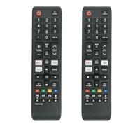 Paquete de 2 mandos a distancia universales de repuesto compatibles con todos los televisores Samsung, 4K Crystal TV, UHD, LED, QLED, LCD HDTV, Series 6/7/8/9/TU-7000 Flat Curved Smart Television