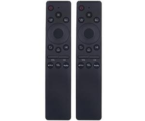 Paquete de 2 mandos a distancia universales de repuesto para todos los televisores Samsung, Frame Crystal/UHD/Neo/QLED/OLED/4K/8K/Smart TV, con teclas de botón Netflix/Prim-Video/Hulu APPs