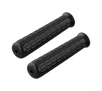 Paquete de 2 mangos de goma para carretilla redondos, piezas de repuesto, agarre antideslizante negro, accesorios para carrito de jardín, carrito de mano, 30 mm de diámetro interior (114 x 12 mm)