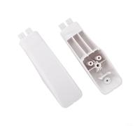 Paquete de 2 manijas de cubierta de extremo de horno WB07K10043 para GE JGBS20WEA1WW, JBP78WB1WW, JBP30WB1WW - Juego de tapas de repuesto de plástico blanco