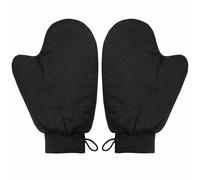 Paquete de 2 manoplas autobronceadoras con muñeca antideslizante, guantes antideslizantes de terciopelo de doble cara, aplicador de crema solar lavable y reutilizable para el hogar, artículos