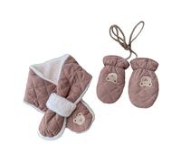 Paquete de 2 manoplas de algodón para bebés, lavables a máquina, para clima frío, peligros de asfixia, accesorios suaves de invierno para bebés