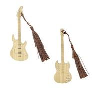 Paquete De 2 Marcapáginas De Guitarra, Marcapáginas De Instrumentos Musicales Personalizados, Marcapáginas De Moda Retro, Marcapáginas Para Hombres, Regalos Para Amantes De La Lectura